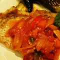 ダッフィーニーうに's cooksnap of when they made ポークソテーのトマトソースかけ.