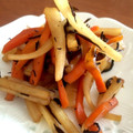 クックBH5M9F☆'s cooksnap of when they made 余り野菜で節約♪大根の皮とひじきの炒め煮.