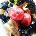 キャラメグ♪'s cooksnap of when they made シラスと梅のさっぱりパスタ.