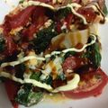 yanagamo's cooksnap of when they made 大葉 大量消費 しそトマトチーズお好み焼.