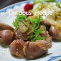 1646's cooksnap of when they made 砂肝ニンニクで炒めたら！！.