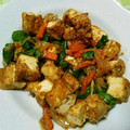 えま＊'s cooksnap of when they made 給料日前の節約に。厚揚げ味噌炒め。.