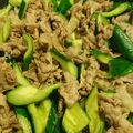 かな♡かな's cooksnap of when they made きゅうりと豚肉の生姜炒め.
