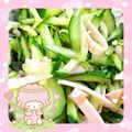 vvTIARAvv's cooksnap of when they made 切るだけ♪キュウリとハムのナムル☆.