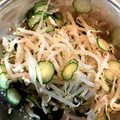 よこ♡'s cooksnap of when they made 簡単！きゅうりともやしの中華風酢の物.