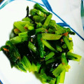 ダッフィとメイのママ's cooksnap of when they made 簡単 かぶの葉 さっぱり梅和え おひたし.