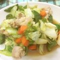 メイジももんじゃ's cooksnap of when they made ごはんによくあう♪鶏キャベツの黒照り炒め.