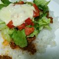 yhjtm's cooksnap of when they made 野菜ジュースでとろーりチーズのタコライス.
