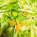 ❀まいねこ❀'s cooksnap of when they made おつまみに♥✿水菜と残り野菜でナムル✿.