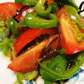 クック6R440O☆'s cooksnap of when they made トマトとピーマンの簡単和え.