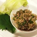 aminyon's cooksnap of when they made ひき肉のレタス包み.