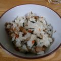 はろにゃん's cooksnap of when they made 炊かない☆炊き込みご飯？（混ぜご飯）.