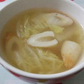 moruchama's cooksnap of when they made 白菜とちくわ♡簡単♪あっさりスープ！.