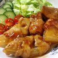 こはる・▽・'s cooksnap of when they made 新玉の豚肉巻き トロトロあんかけ.