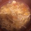 hmaotabiga's cooksnap of when they made トマトと卵とエノキのスープ.