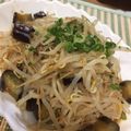 borsch's cooksnap of when they made もやしとなすのポン酢和え.