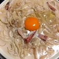 つたき's cooksnap of when they made カルボナーラのスープパスタ.
