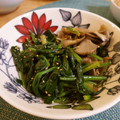 北海道伯爵's cooksnap of when they made 舞茸がおいしい☆ほうれん草のお浸し.