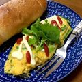 YUKIKI☆'s cooksnap of when they made ルッコラととろけるチーズのオムレツ.