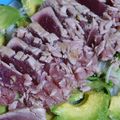 cyobindish's cooksnap of when they made アボカドとマグロのたたきサラダ特製ドレ.
