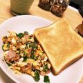 rate★'s cooksnap of when they made ピーマンとハムのスクランブルエッグ.