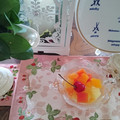 Dream♪'s cooksnap of when they made フルーツ缶使って簡単♪　☆寒天ゼリー☆彡.