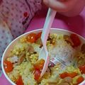 ぶれすれっと's cooksnap of when they made お魚ソーセージとトマトの簡単丼.