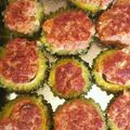 ももちゃんのれしぴ's cooksnap of when they made ゴーヤの肉詰め.