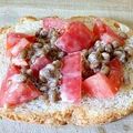 みゃじま's cooksnap of when they made トーストon納豆トマト.