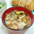 ねっちゃんっ's cooksnap of when they made とろりん茄子と豚肉のお味噌汁♡.
