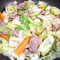 みゃじま's cooksnap of when they made 豚こまで♪しょうが焼き風 肉野菜炒め.