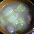 まな姫's cooksnap of when they made ３分で作る☆白菜とウインナーの中華スープ.