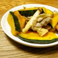 narimimama's cooksnap of when they made かぼちゃ＆きのこ＆豚バラ☆めんつゆ炒め.