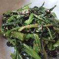のおの's cooksnap of when they made 台湾料理 マクロビ 空芯菜の胡麻和え.