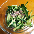 いりこにゃん's cooksnap of when they made きゅうりの塩辛和えしそ風味.