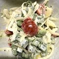 himawari47's cooksnap of when they made 簡単♡オクラアボカド竹輪のマヨポンサラダ.