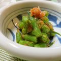 solapapa's cooksnap of when they made いんげんの蜂蜜梅おかか和え.