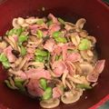 ちこりーた☆'s cooksnap of when they made そら豆とマッシュルームとベーコンのソテー.