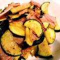 momomo888's cooksnap of when they made ズッキーニとベーコンのオリーブ油炒め.
