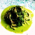 ry27's cooksnap of when they made 濃厚～☆ほうれん草のクリームパスタ☆.