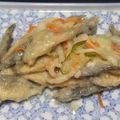 きらり流れ星's cooksnap of when they made 骨まで柔らか！基本の小鯵(豆鯵)南蛮漬け.
