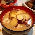 ひろりんぷー's cooksnap of when they made ごつごつサツマイモとつみれのお味噌汁.