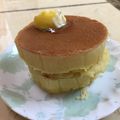 クックL3NAWC☆'s cooksnap of when they made 牛乳パックで！ふわふわ分厚いパンケーキ♪.