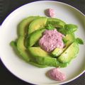 ひさかた's cooksnap of when they made アボカドに✤ピンクのゆかりソース✤.