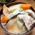 YUKIKI☆'s cooksnap of when they made 旨い！せんべい汁　～みそ味～.