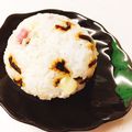 noriko912's cooksnap of when they made 桜咲くよろこんぶチーズおにぎり.