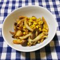 ﾁｲﾁｬﾝﾏﾏ's cooksnap of when they made きのこ＆コーン焼きそば風味焼き.