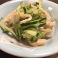 tosan37's cooksnap of when they made さっぱり鶏皮ときゅうりの和え物.