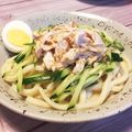 ＊ひよりんご＊'s cooksnap of when they made 棒々鶏風うどん.