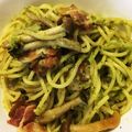 MicHolly's cooksnap of when they made バジル風味のブロッコリー＆ベーコンスパ！.